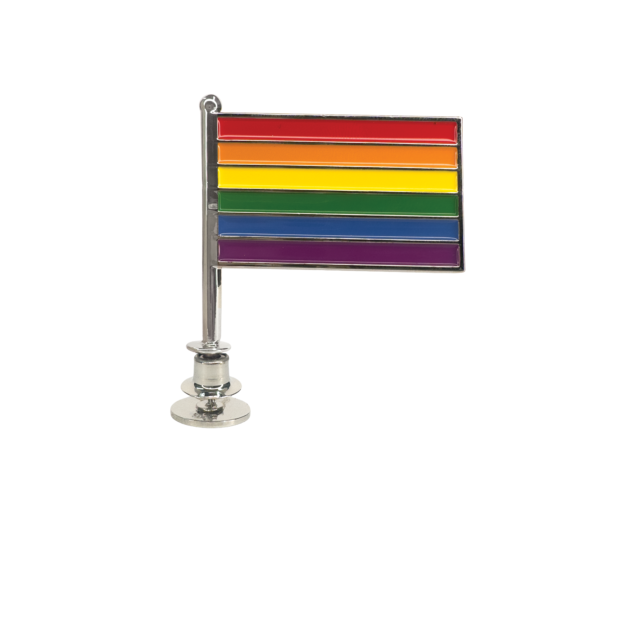 Pingoz Pride Flag Brim Pin